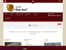 Tablet Screenshot of hoteldonjosecastalla.com